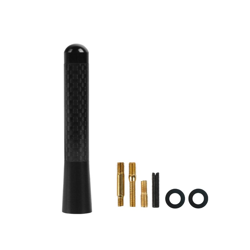 Car Accessories 8CM Car Styling Universal Auto Antenna Carbon Fiber Roof Modified Decoration Antenna Replacement for Car Antenna