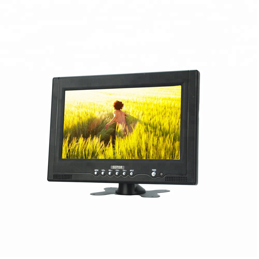 Free Shipping Leadstar 9inch LCD Monitor Portable Car TV Mini Analog TV PAL/SECAM/NTSC With Antenna Receiver