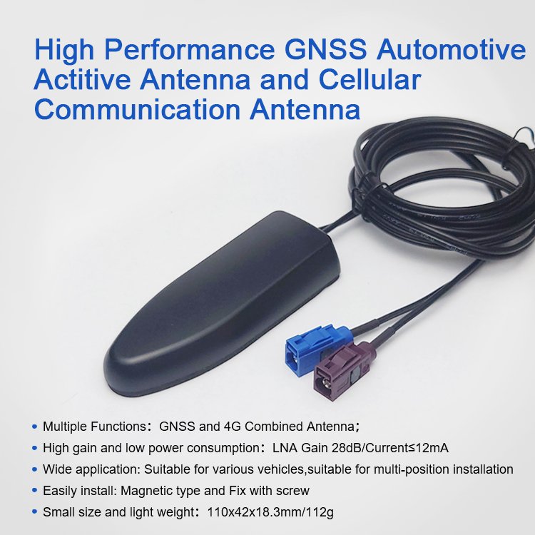 Waterproof navigation system housing external ceramic active magnetic fakra rtk 4g lte marine car gnss gps antenna