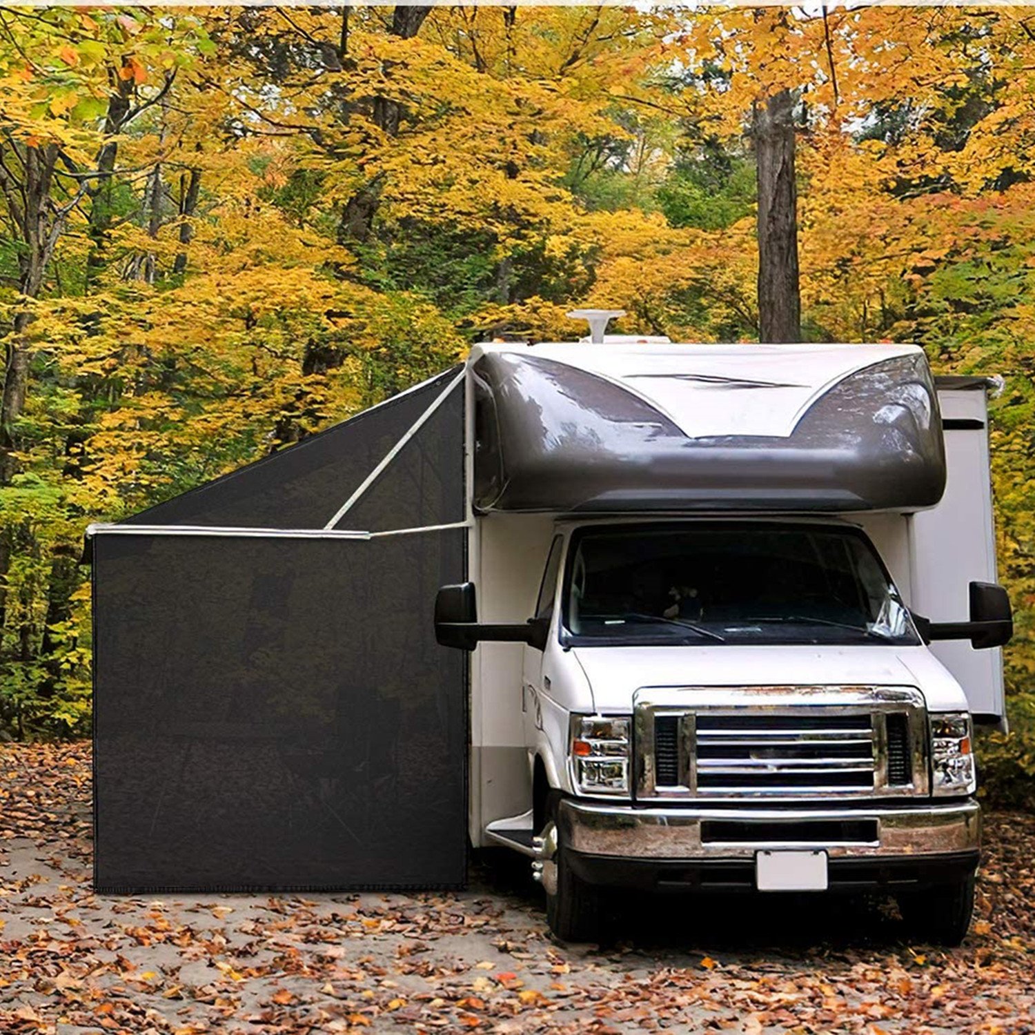 Tiroflx Hot Sale in European RV Caravan Awning Privacy Sun Shade End Wall Screen for Customization