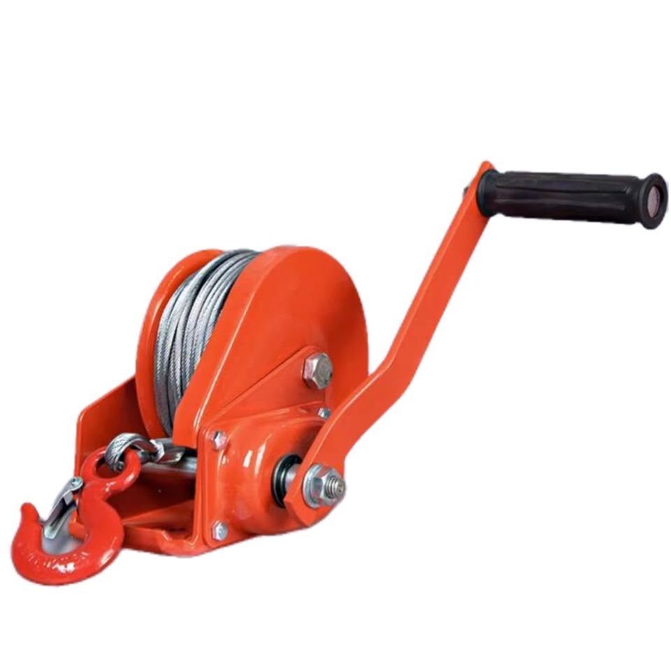 Direct Manufacturer's Stainless Steel Manual Boat Winch CE Certified with 1200lbs/1800lbs/2600lbs Wire Rope for Cranes Anchors