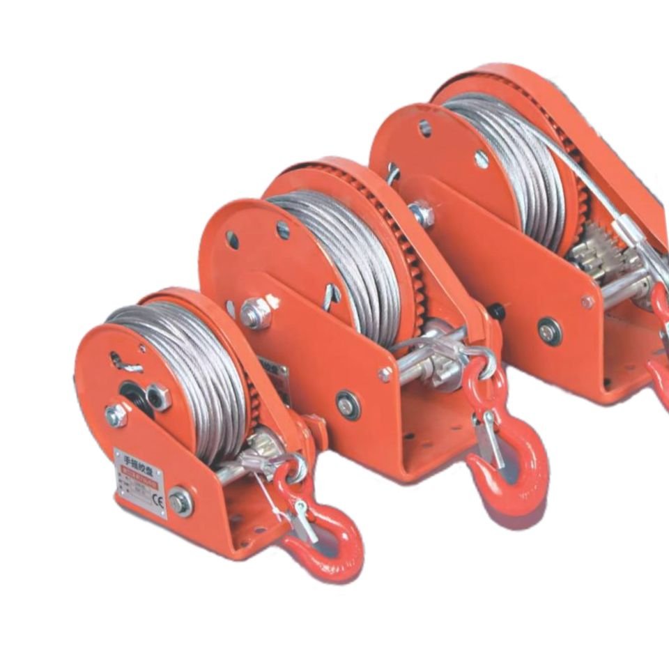Direct Manufacturer's Stainless Steel Manual Boat Winch CE Certified with 1200lbs/1800lbs/2600lbs Wire Rope for Cranes Anchors