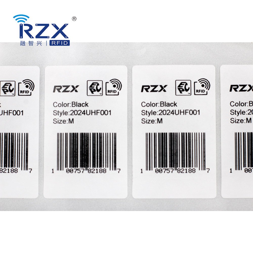 ARC Approved Passive UHF RFID Printable Tag Sticker RFID Uhf Label Retail Garment Hangtag Sticker Tag