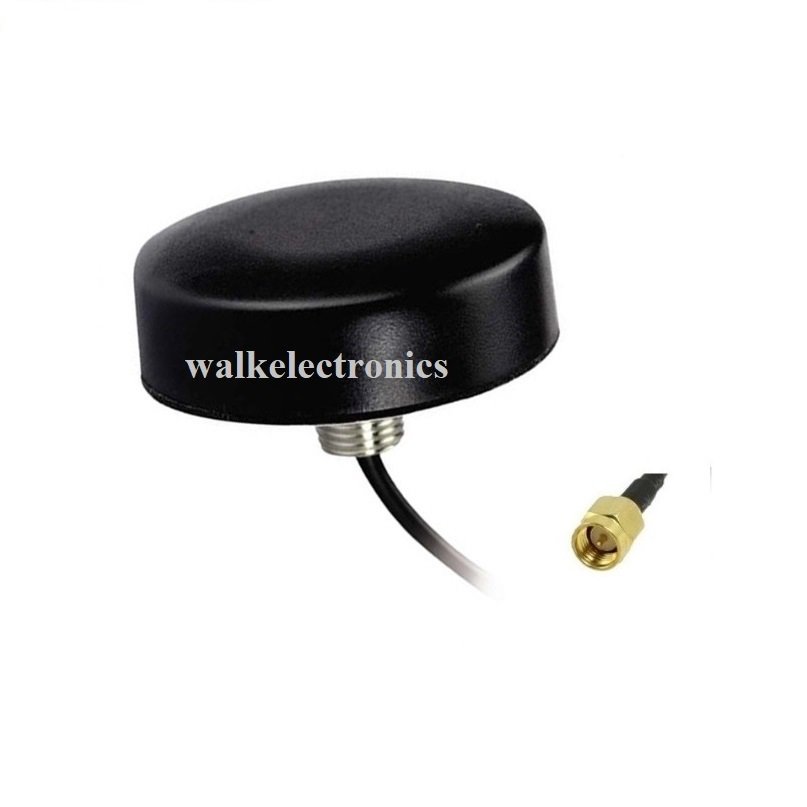 sma male waterproof outdoor use screw mount small size high gain active gps antenna IP67 roof mount gps car antenna