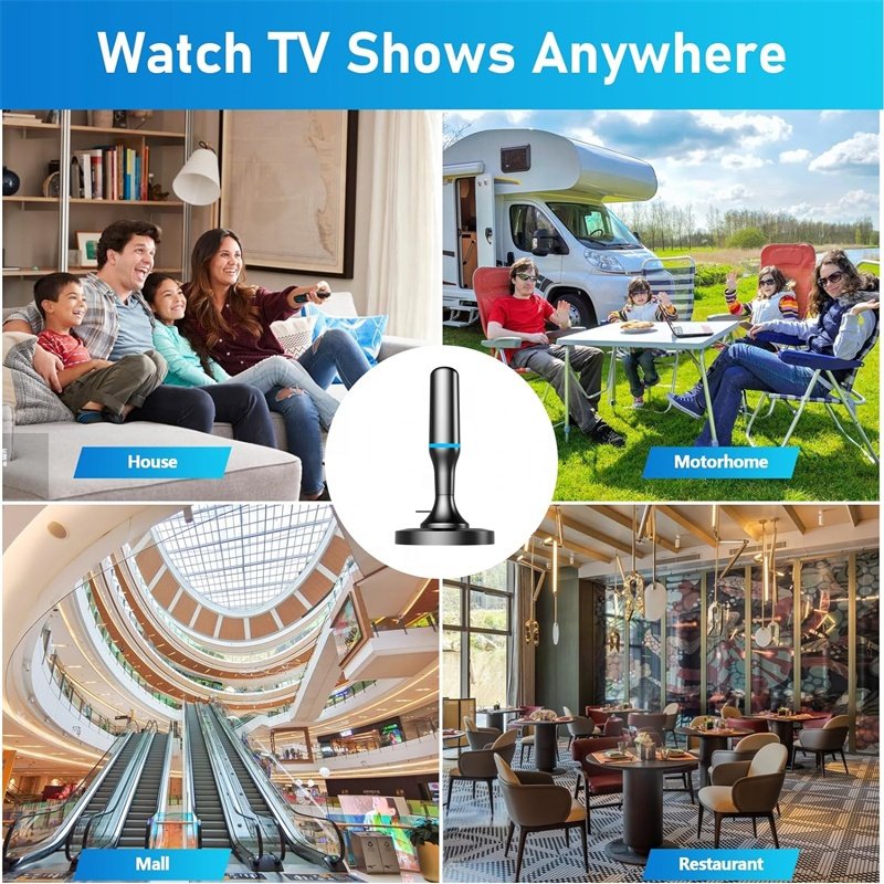 433Mhz Magnetic Base Antenna Digital Satellite TV Antenna Omni Directional Free Connect TV Antenna