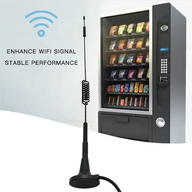 2024 Factory-customized small GSM 900-1800MHz high-frequency enhanced signal antenna car radio home magnet sucker antenna.