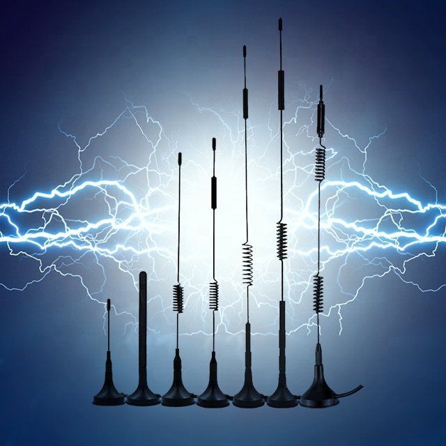 2024 Factory-customized small GSM 900-1800MHz high-frequency enhanced signal antenna car radio home magnet sucker antenna.