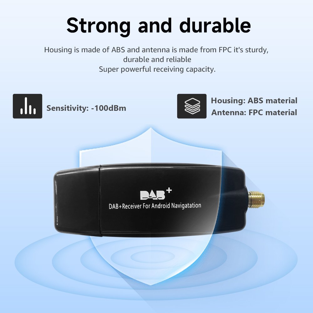 DAB+ Antenna Digital Radio Receiver Tuner Receiver for Universal Android Car Radio FM to DAB 009 Box Digital Audio Broadcasting