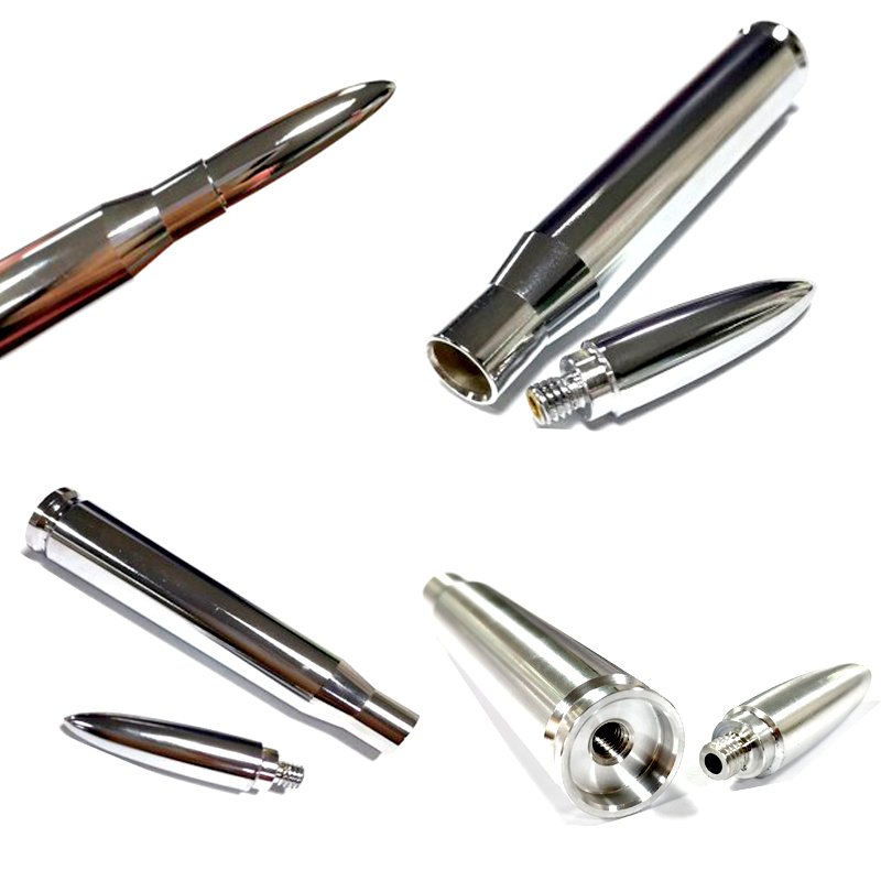 High Aluminum Billet Mirror Polishing Bullet Antenna Car/SUV/Truck Signal Antenna Durable Vehicle Antennas Universal