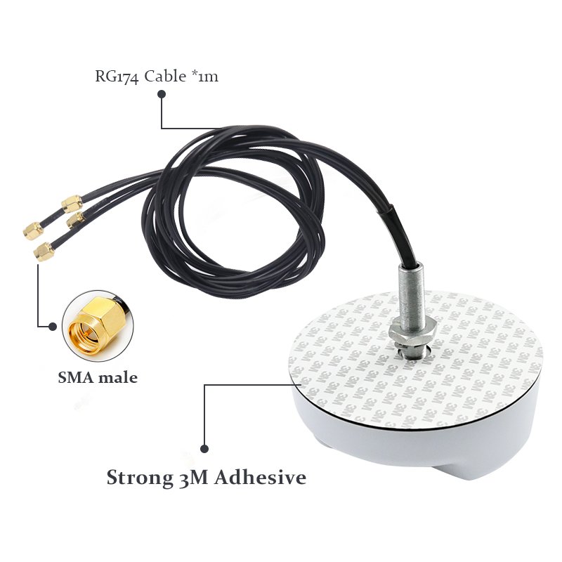 Car Mobile Trailer Truck Caravan Communication Antena LTE Wifi GPS Combo Antenna Screw Mount Combination Vehicle Antenna