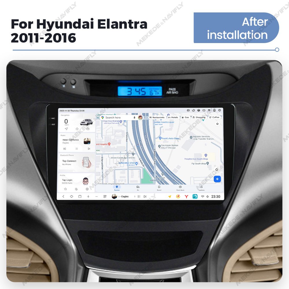 MEKEDE DUDU7 Android Newest Model Car Radio 12+512GB Car-play Auto PIP Function GPS Navigation for Hyundai Elantra 2011-2016