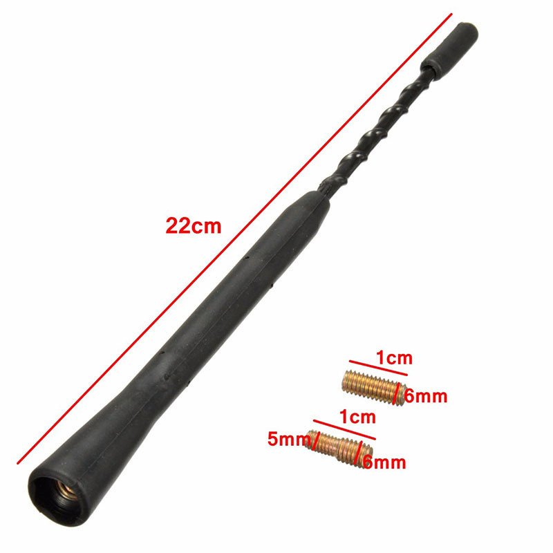 9 11 16 inch car roof mount antenna riding crop shape AM FM radio antenna