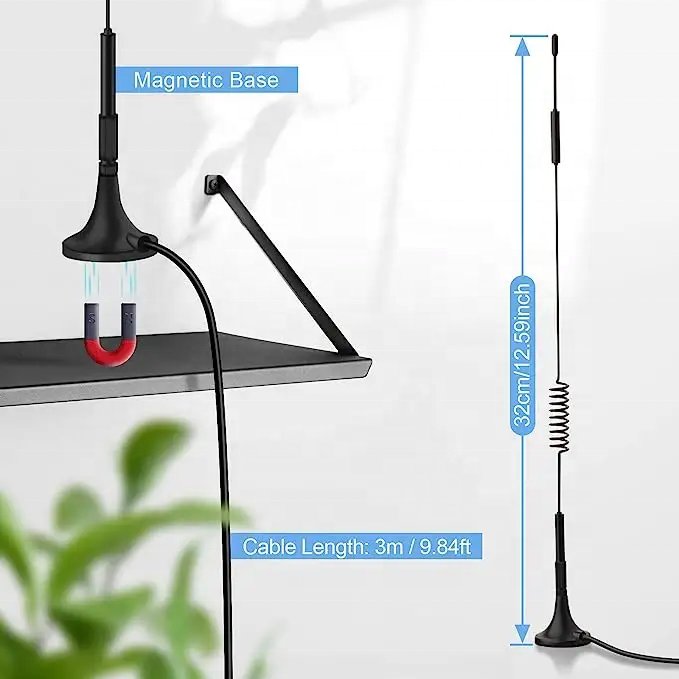 5.8Gmhz 5Dbi Dual Band Wifi Antenna 2G 3G 4G Lte Antenna Magnet 2.4G Antenna