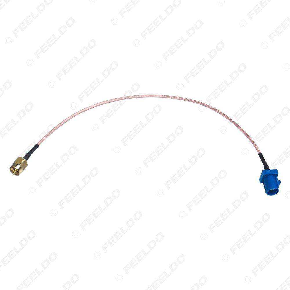 Blue FAKRA Type C Male Plug to SMA Male for GPS Antenna Adapter Pigtail Cable Using RG316 Coax