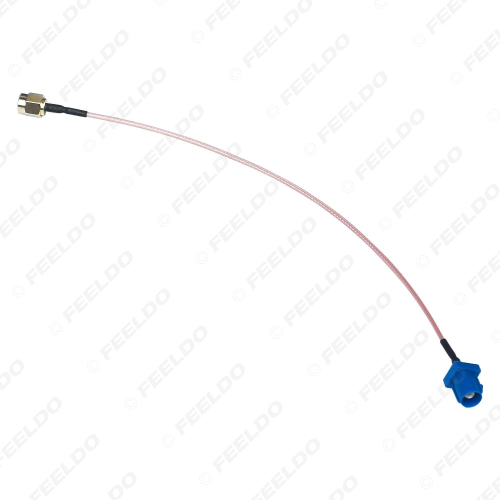 Blue FAKRA Type C Male Plug to SMA Male for GPS Antenna Adapter Pigtail Cable Using RG316 Coax