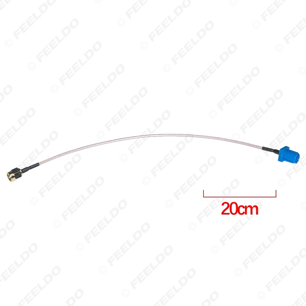 Blue FAKRA Type C Male Plug to SMA Male for GPS Antenna Adapter Pigtail Cable Using RG316 Coax