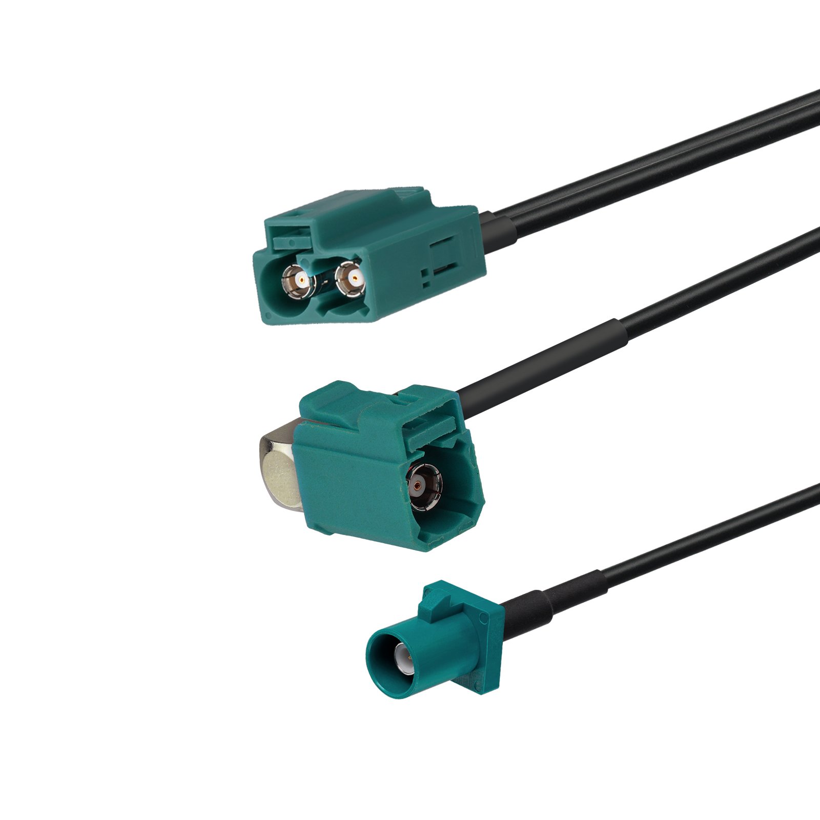 Superbat Car Antenna Splitter Car Stereo Radio Antenna Adapter Cable Fakra double Z Female to Fakra Z Cable 250cm