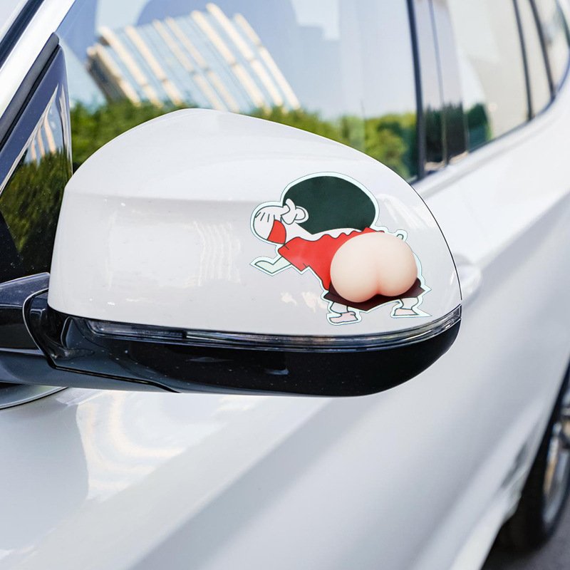 Car Door Anti-collision Strip Car Door Side Protection Sticker Jingle Crayon Small New Cute Ass Car Sticker
