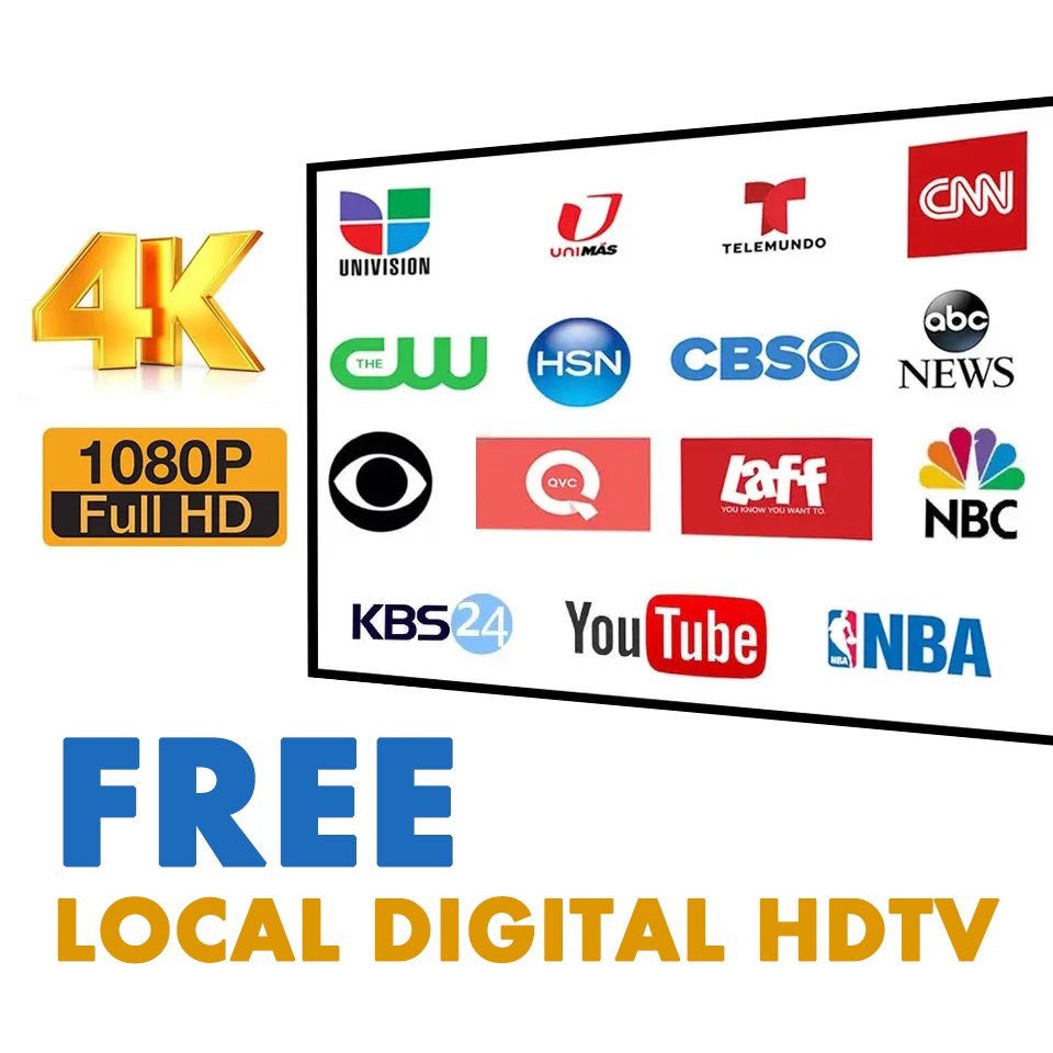 Indoor TV Antenna Digital HDTV Amplified Antenna with 200 Miles Range Signal Booster Support 4K 1080P for HDTV Smart and Old TV