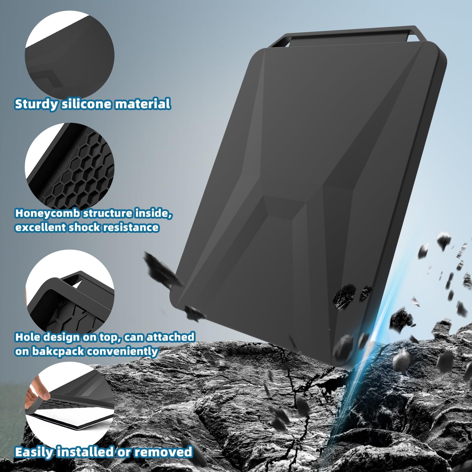 High-quality for Starlink Mini Protective Case with Silicone Anti-fall Safety Cover Does not Block Signal
