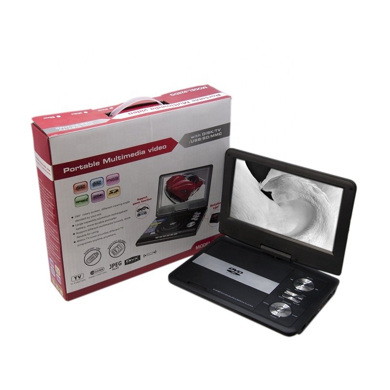 Leadstar 9inch TFT Portable DVD Player Digital TV DVB-T2 ATSC ISDB With FM Radio 180 Degree Rotating Screen
