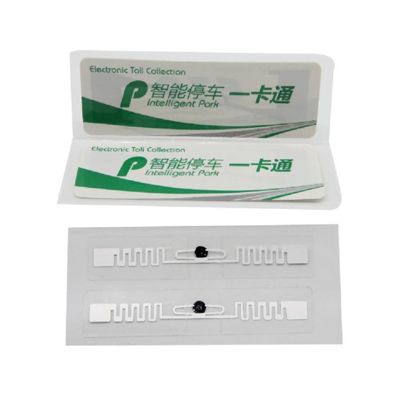 EPC Long Range Outdoor UHF RFID Windshield Sticker Label for Car Parking