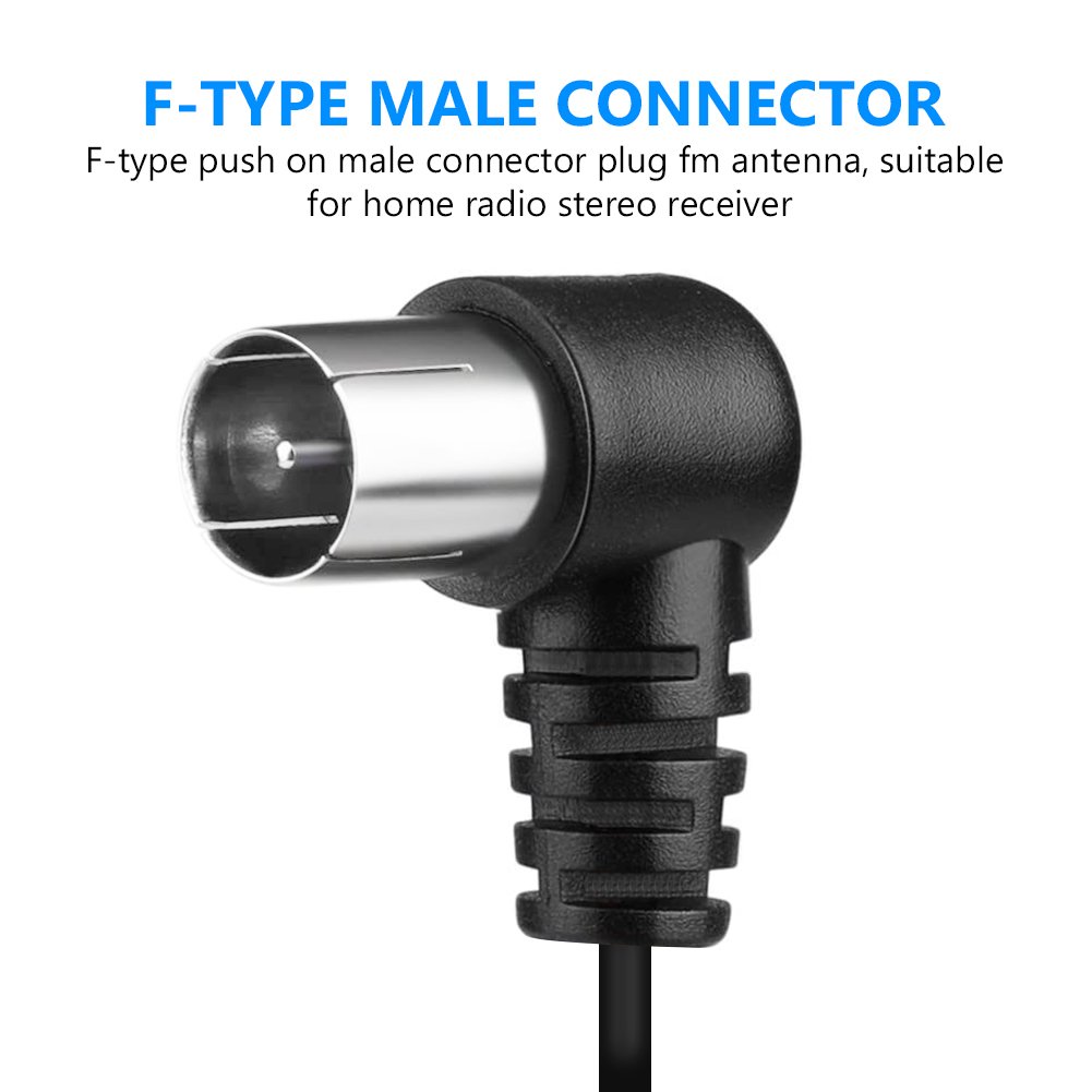 AM/FM/DAB Car Antenna 88-108MHz Transparent Double Parallel External F Fast Plug for Radio