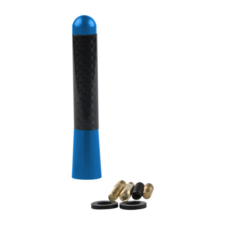 Universal Car 8cm Carbon Fiber Screw Aluminum Car Short Mast Antenna