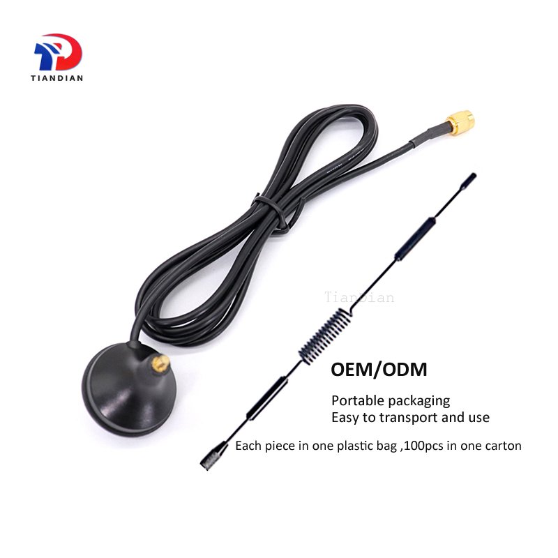 External Wireless Communication High Gain 15dBi Omni Gsm 3G Lte 4G 5G Magnetic Antenna