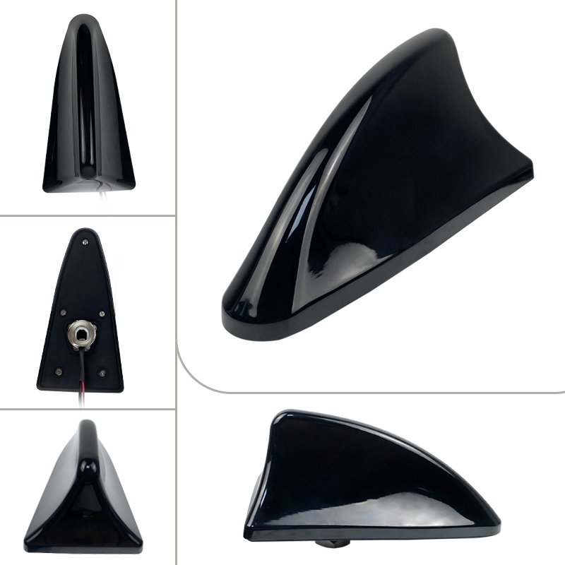 Car Signal Aerials Shark Fin Antenna FM AM DAB GPS Car Radio Shark Fin Antenna with SMA SMB Connector 160*80*85mm Abs+metal 360g