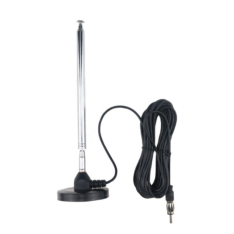 Factory Supply car fm radio receiver antenna telescopic magnetic fm radio antenna with 3M Sticker