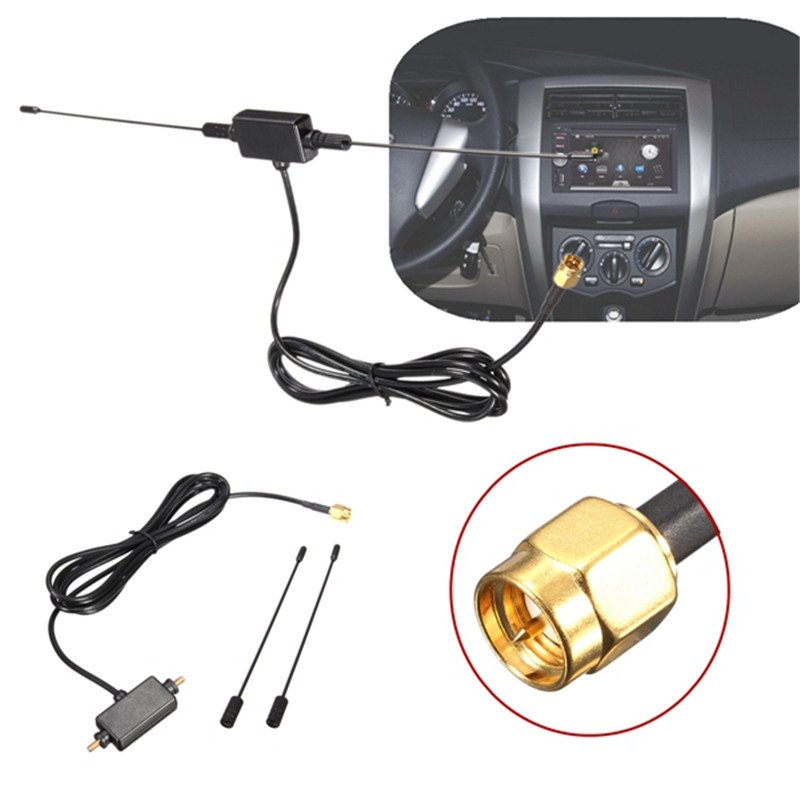 High quality car satellite tv antenna aerial For DVB-T DVB-T2 Digital TV Receiver built-in signal enlarger booster