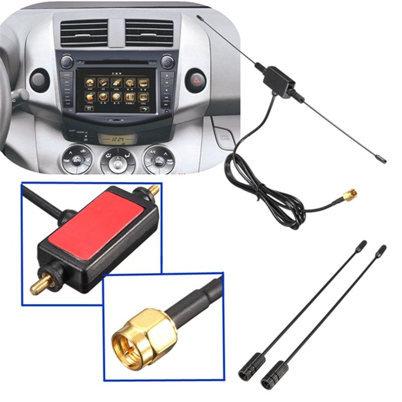High quality car satellite tv antenna aerial For DVB-T DVB-T2 Digital TV Receiver built-in signal enlarger booster