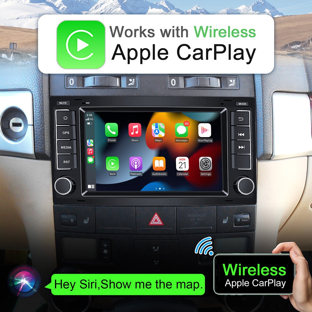 Android Car Stereo 7 Inch Car Radio Head Unit GPS with DVD Player for VW Touareg/Transporter T5 Multivan Car Radio