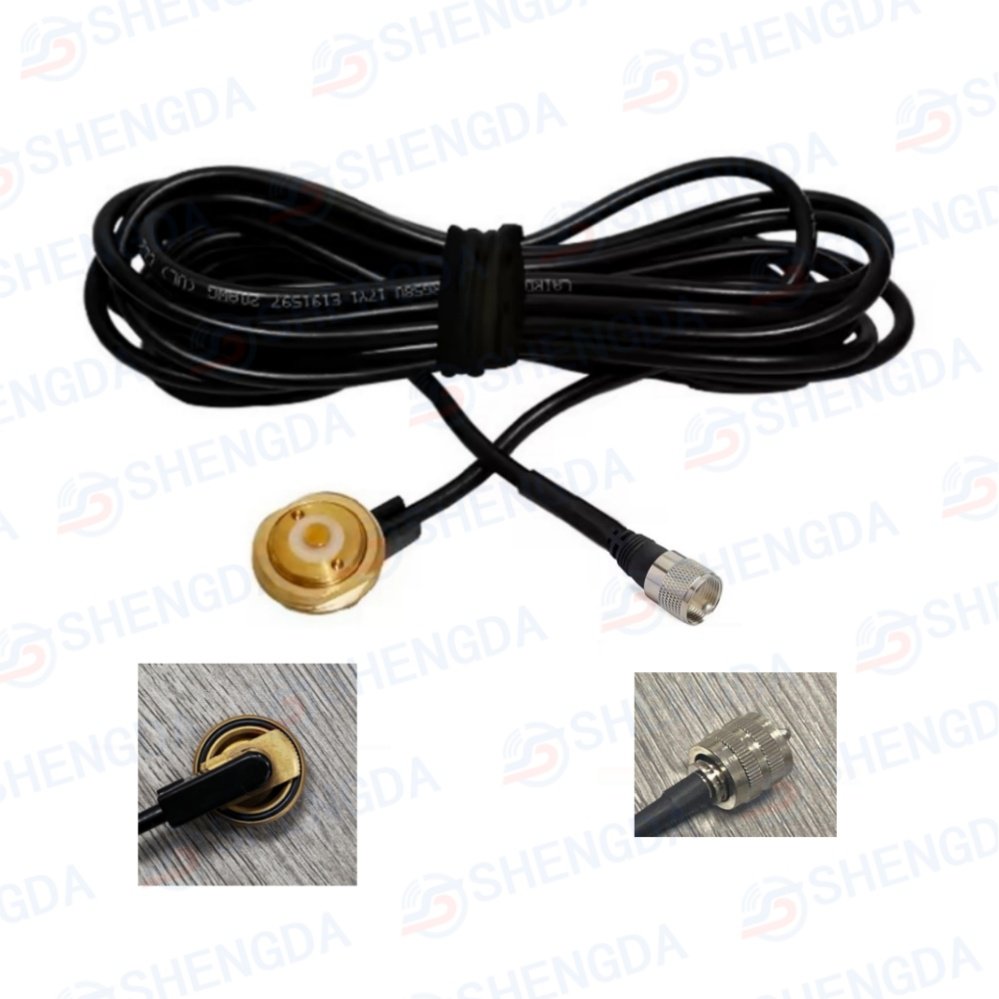 NMO 3/4'' connector Mobile car Radio Antenna Base Mount with RG58 Cable