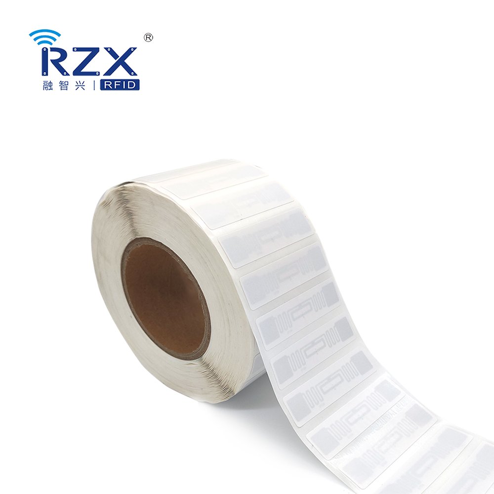 Supply Chain 70*14MM Antenna MONZA R6 RFID Labels Adhesive Smart Rfid Tag Inventory Asset Tracking