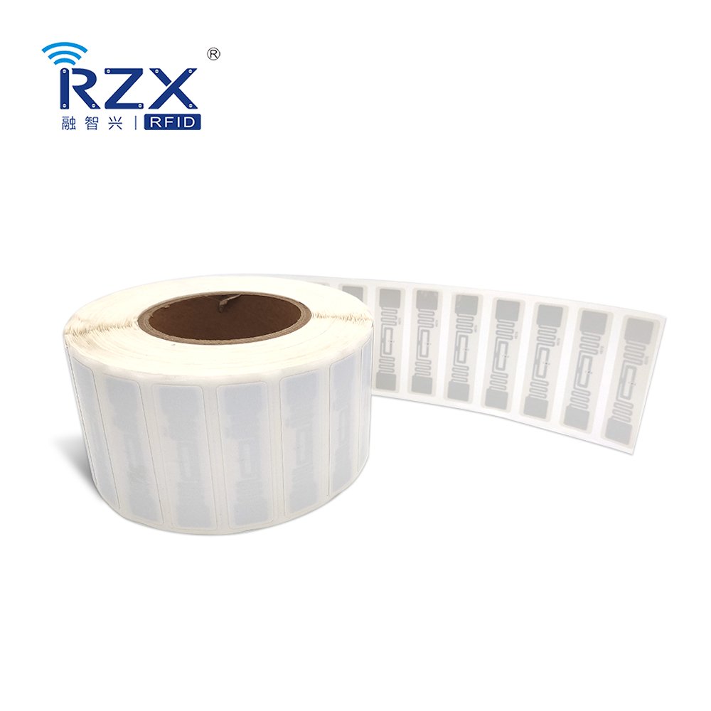 Supply Chain 70*14MM Antenna MONZA R6 RFID Labels Adhesive Smart Rfid Tag Inventory Asset Tracking