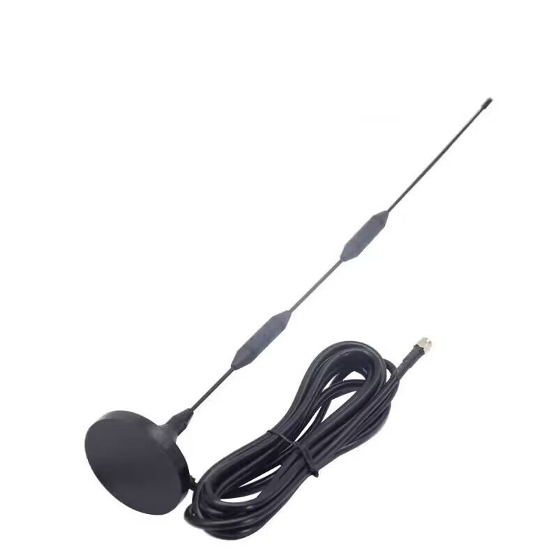 UV Double Segment Car Suction Antenna Handheld Walkie-Talkie External Antenna to Enhance Communication Signal