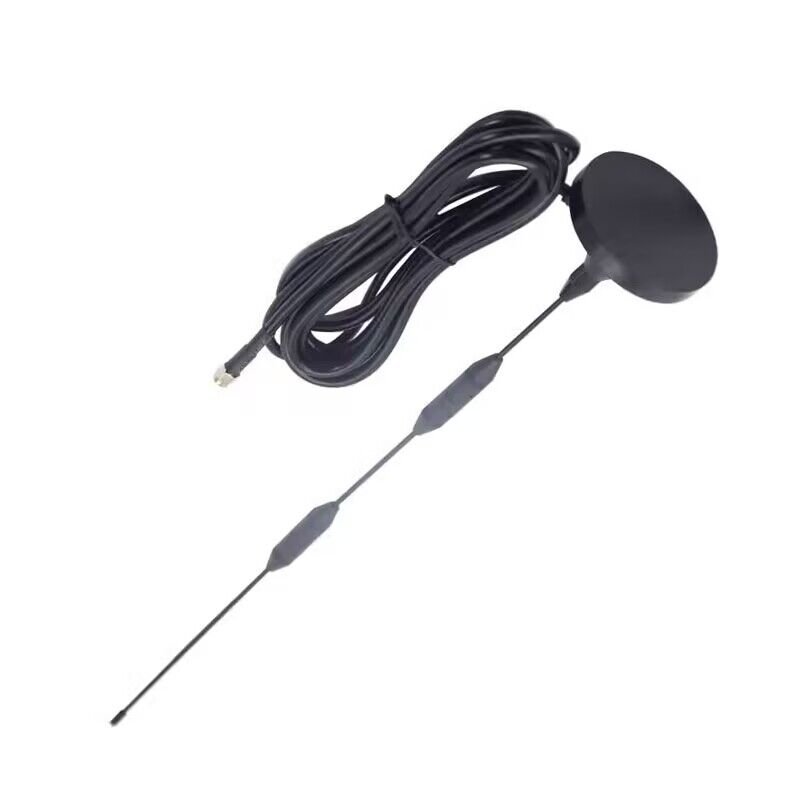 UV Double Segment Car Suction Antenna Handheld Walkie-Talkie External Antenna to Enhance Communication Signal