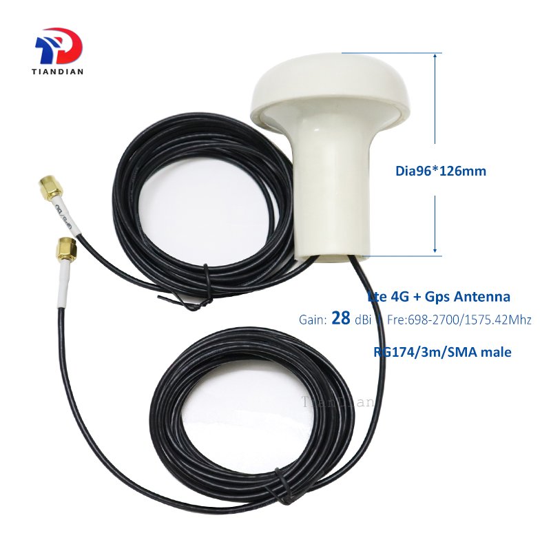 Outdoor Wireless Ship Positioning Navigation Car Antenna 2x2 Active GPS Mimo Marine Antenna 4G