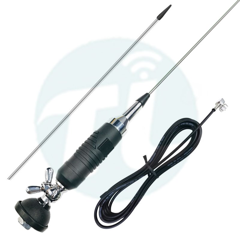 Decorative Function ALAN9 1500mm 0MHz 631 Stainless Steel Whip Mobile Car Radio Antenna With Adjustable RB400 Bracket