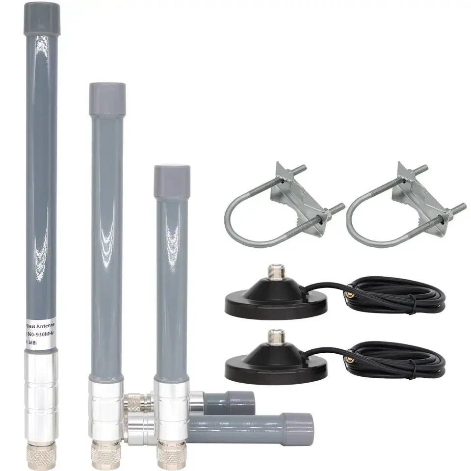 Frp Wireless 915mhz Lora 2.4g/5.8g 5dbi 15dbi Dual Band Fiberglass Antenna communication antenna wifi antenna