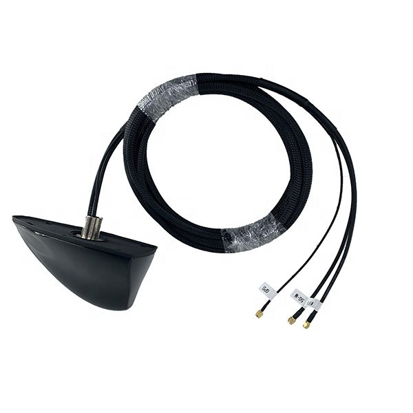 New multi-band Omni directional 3 in 1 LTE 5G WiFi GPS shark fin Antenna with 4 meter extension cable
