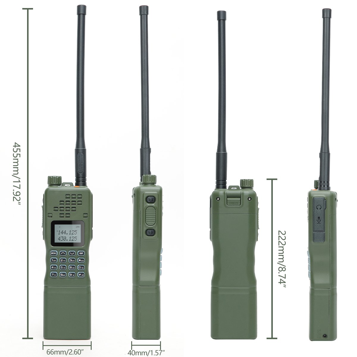 Baofeng AR-152 15W High Power VHF/UHF 50KM Long Range Tactical Game Walkie Talkie an /PRC-152 Radio With Gooseneck Antenna