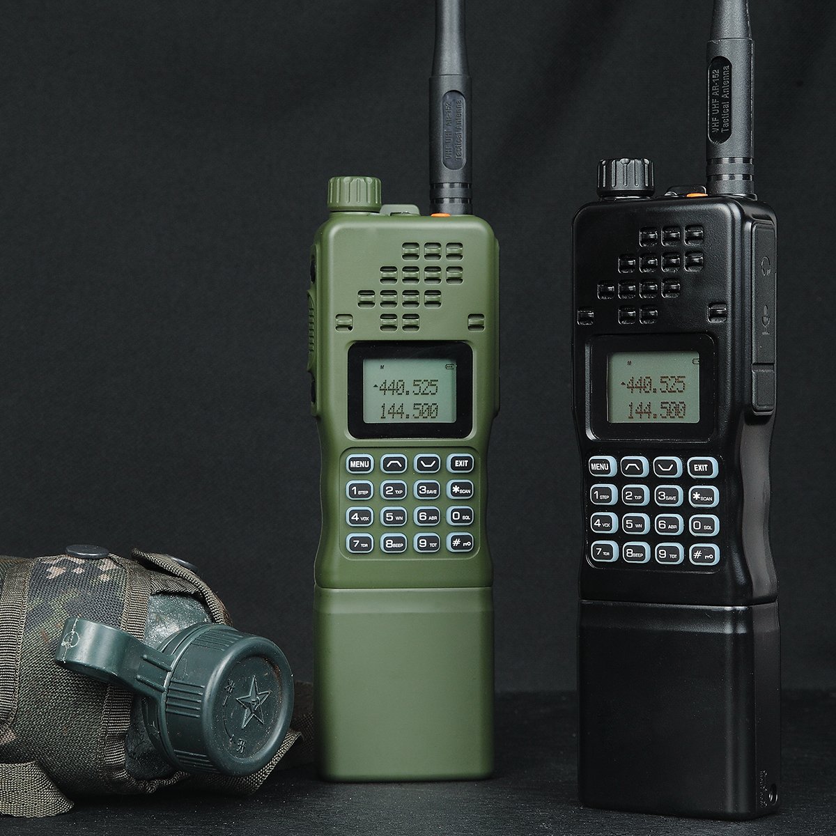 Baofeng AR-152 15W High Power VHF/UHF 50KM Long Range Tactical Game Walkie Talkie an /PRC-152 Radio With Gooseneck Antenna