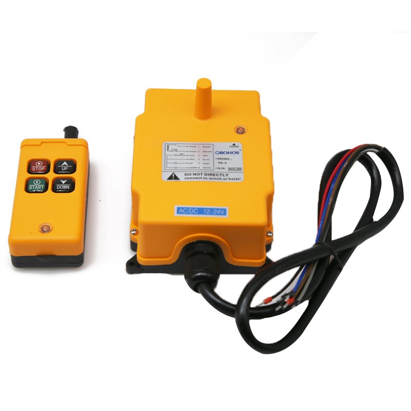 HS-8 OSHS 1 Transmitter and 1 Receiver 6 Channel Wireless Car Crane Chain Hoist Remote Control Switch