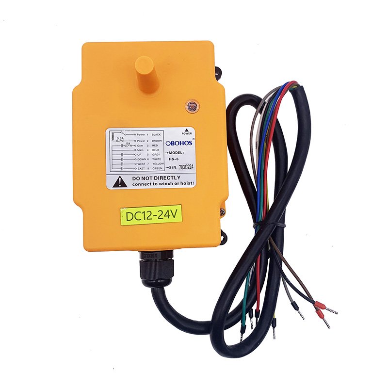 HS-8 OSHS 1 Transmitter and 1 Receiver 6 Channel Wireless Car Crane Chain Hoist Remote Control Switch