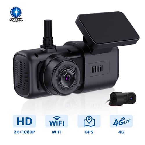 GD06 Dash Cam WiFi GPS Tracking Live Streaming Loop Recording Front Inside Rear Camera Dashcam Parking Mode G-Sensor