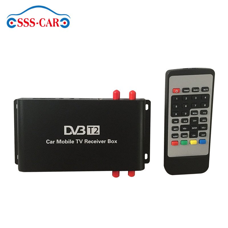 Car Digital Tv Receiver Mobile HD DVB-T2 Digital Tv Antenna for Car Dvb-t2 Car Tuner MPEG-1,MPEG-2, MPEG-4, H.264 Decoder