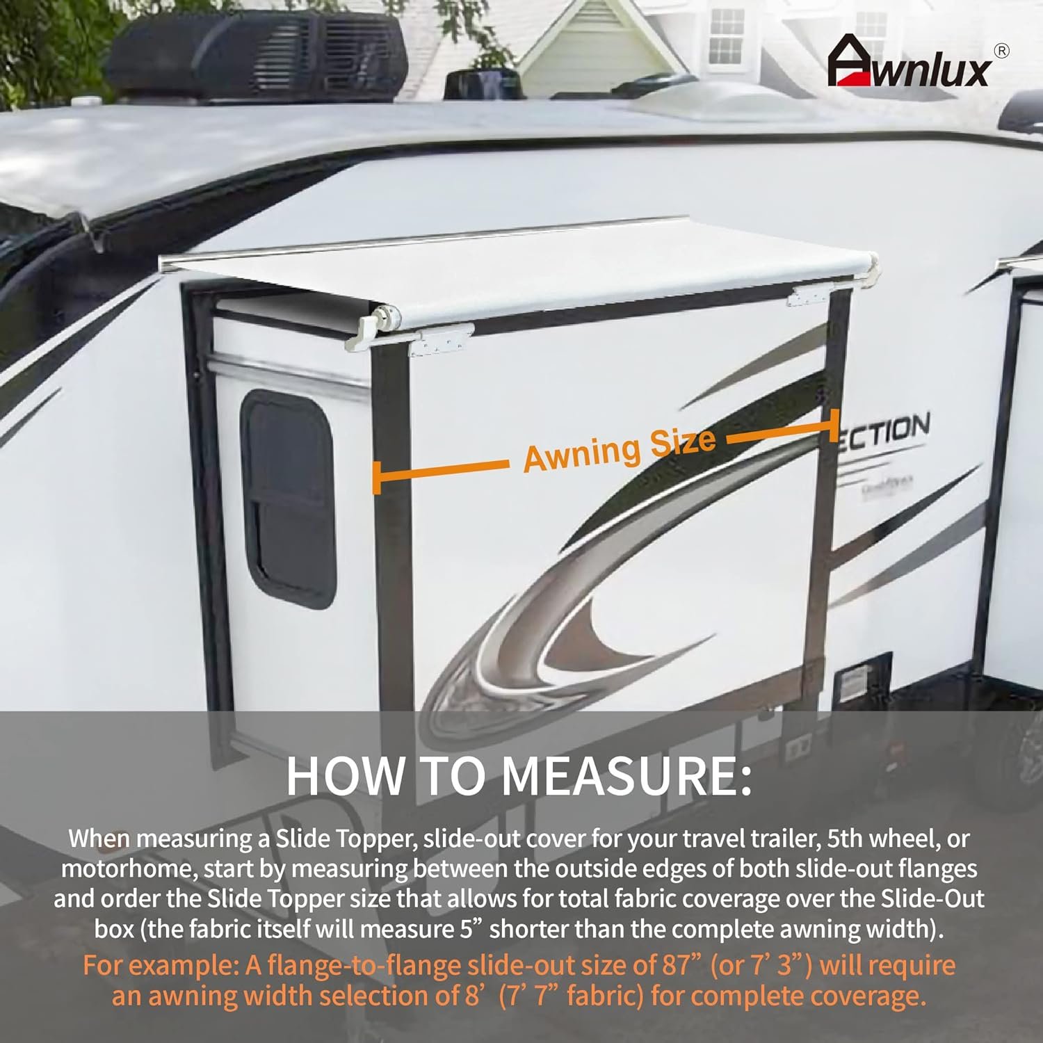 Awnlux New 4wd Cheap 8 Long Bed Wingle Travel Truck Camper Pickup Foldable Shell Slide Out for Camping Car